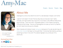 Tablet Screenshot of amy-mac.com